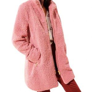 Loft Faux Sherpa Plush Coat